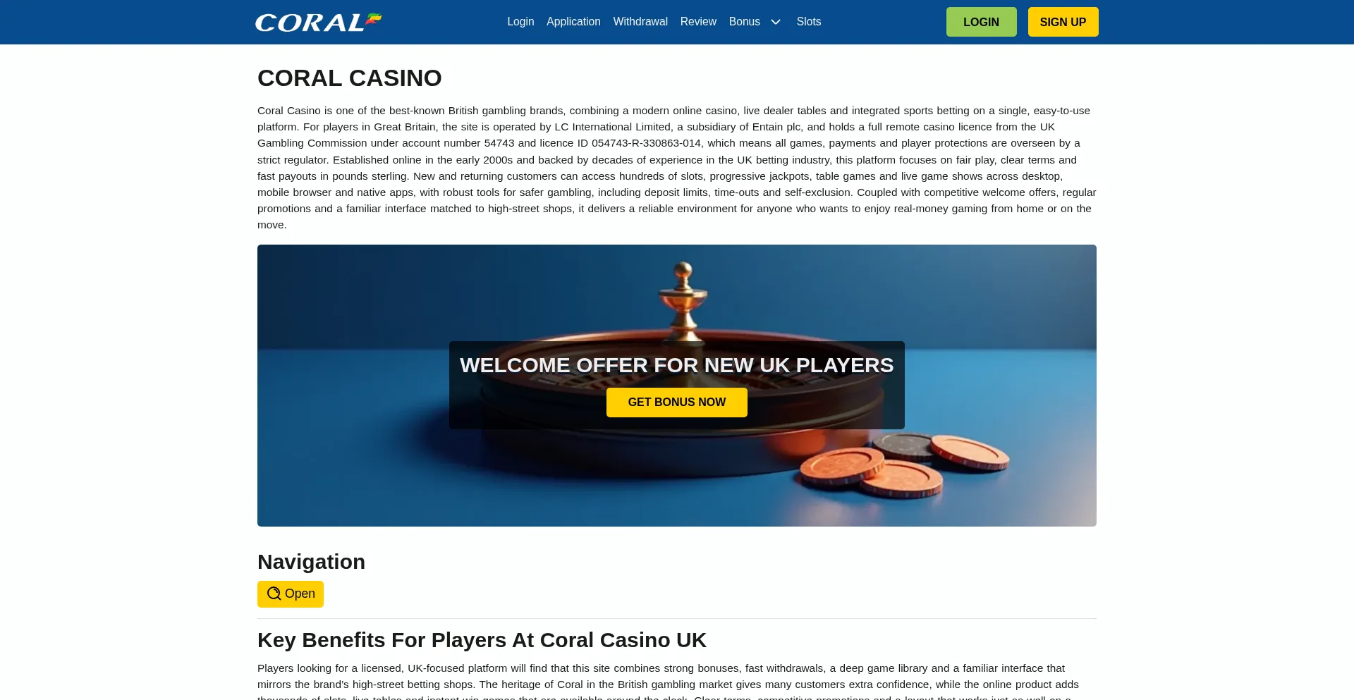 Coralcasino.uk.net