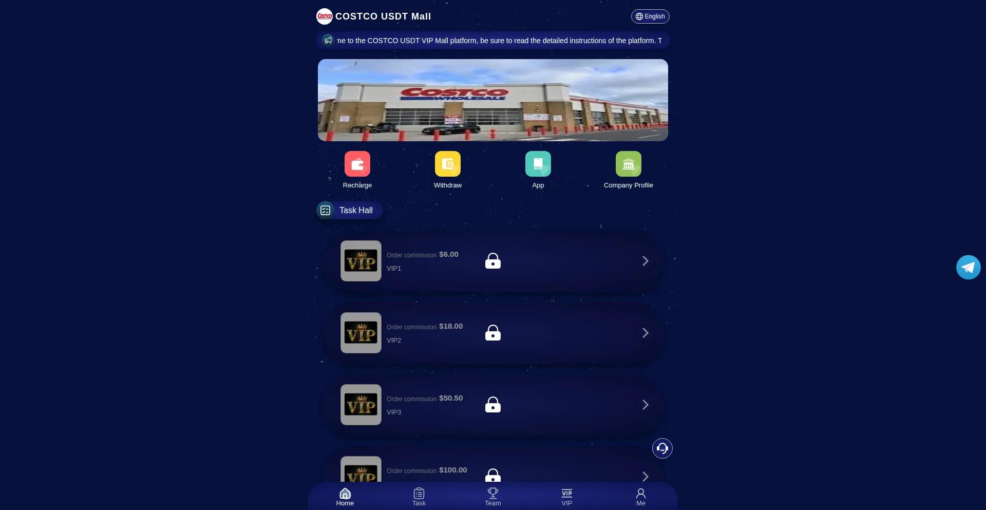 Website screenshot of Costco99.com