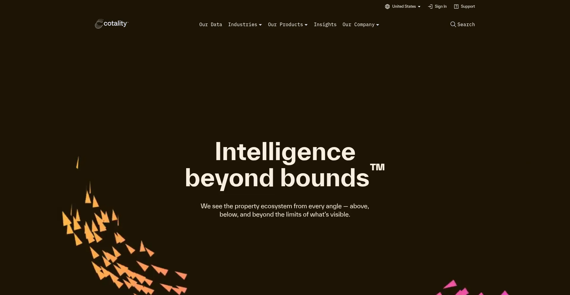 Website screenshot of Cotality.com