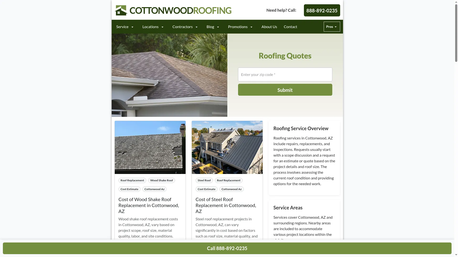 Cottonwoodroofers.com