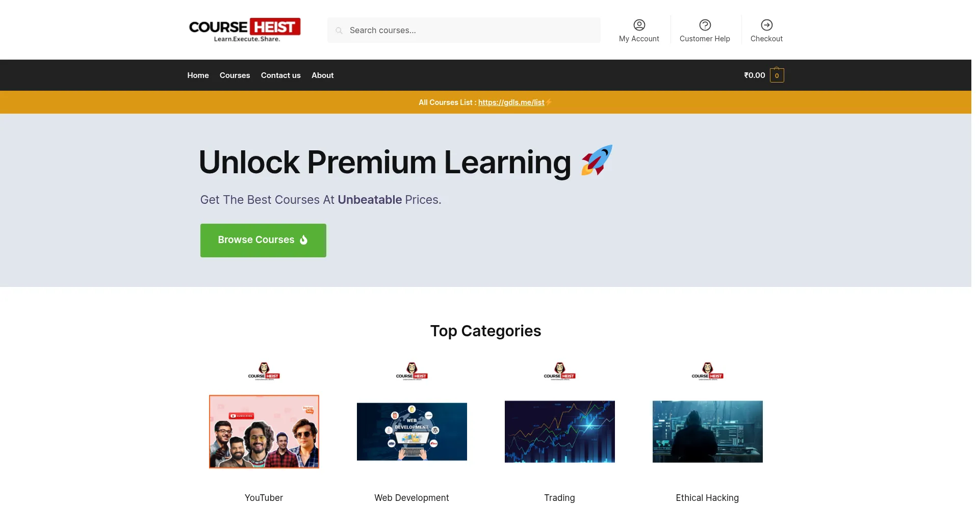 Courseheistshop.click é Seguro e Confiável?