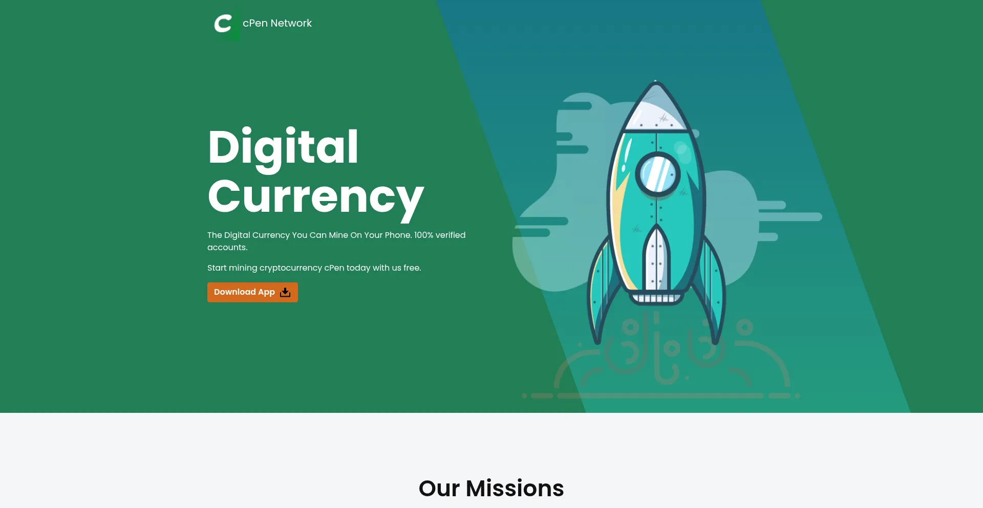 Website screenshot of Cpen.io