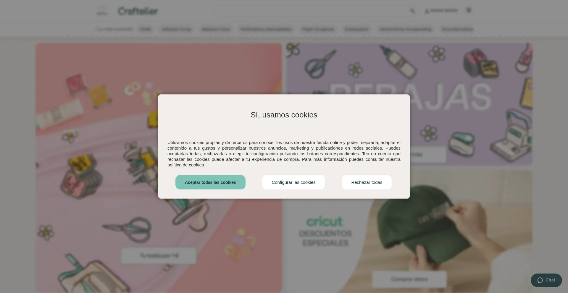 Website screenshot of Craftelier.com