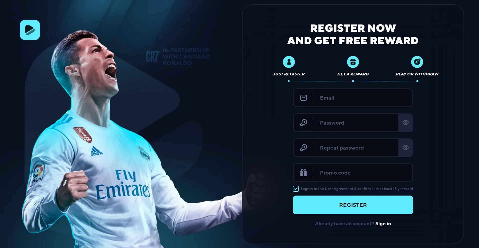 Website screenshot of Crazywins.vip