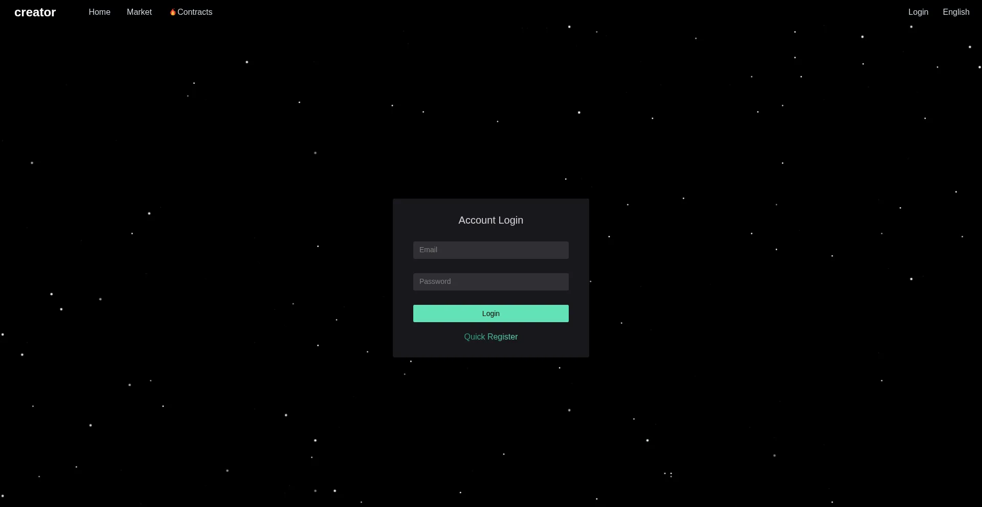Website screenshot of Creatorcoous.com
