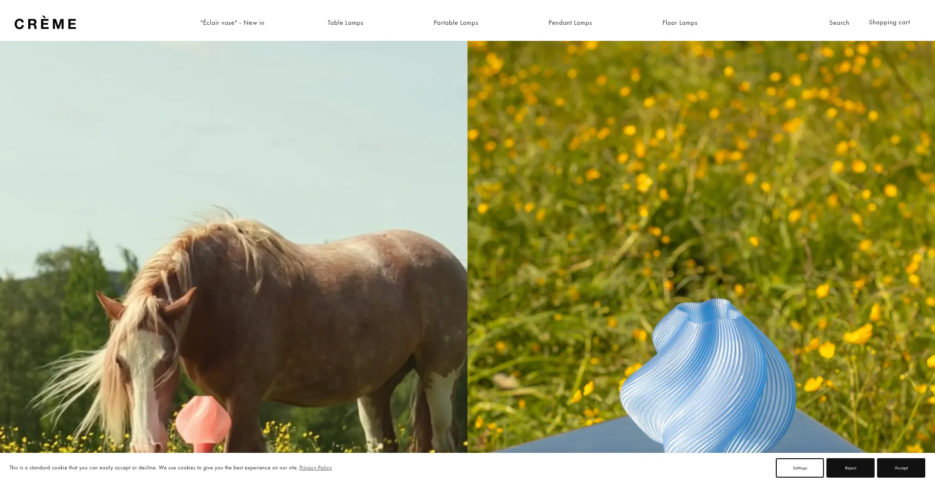 Website screenshot of Creme-atelier.com
