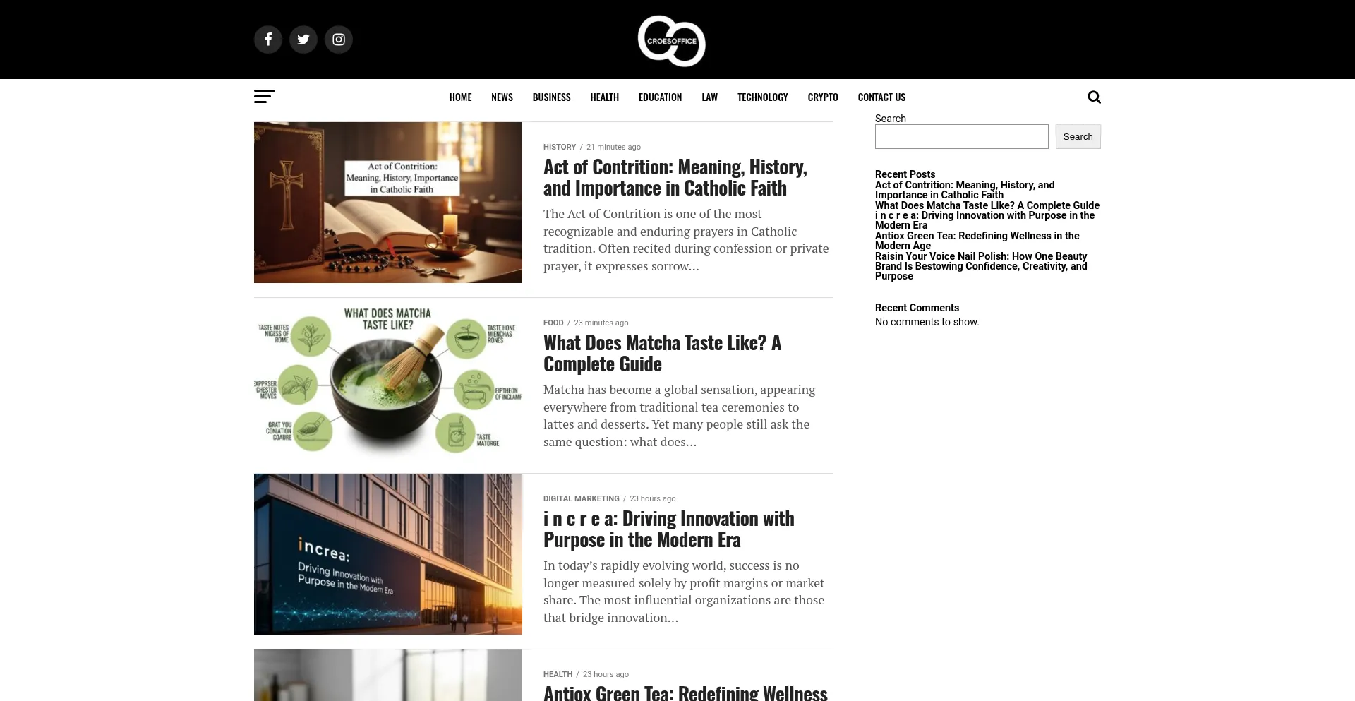 Croesoffice.org Screenshot