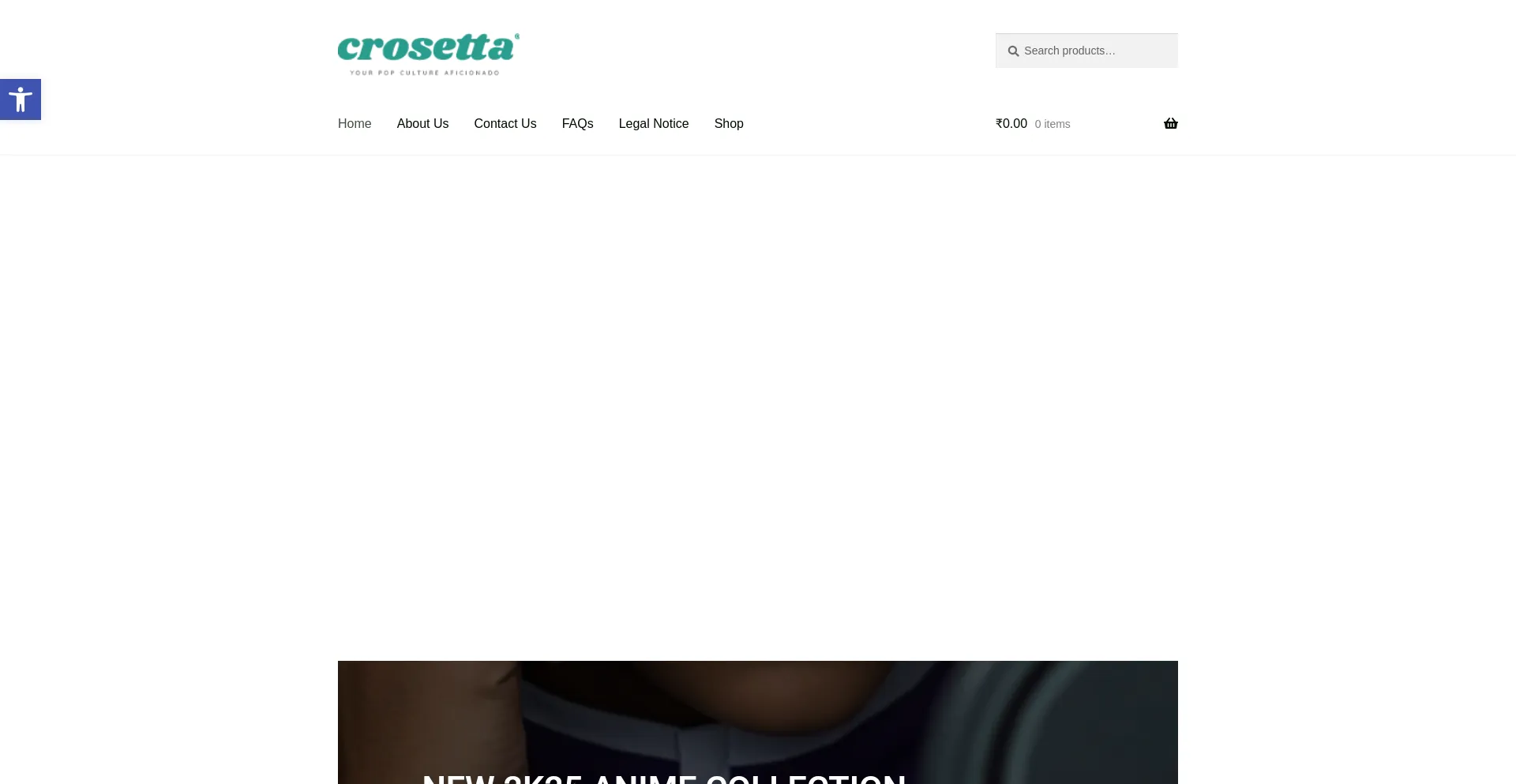 Website screenshot of Crosetta.com