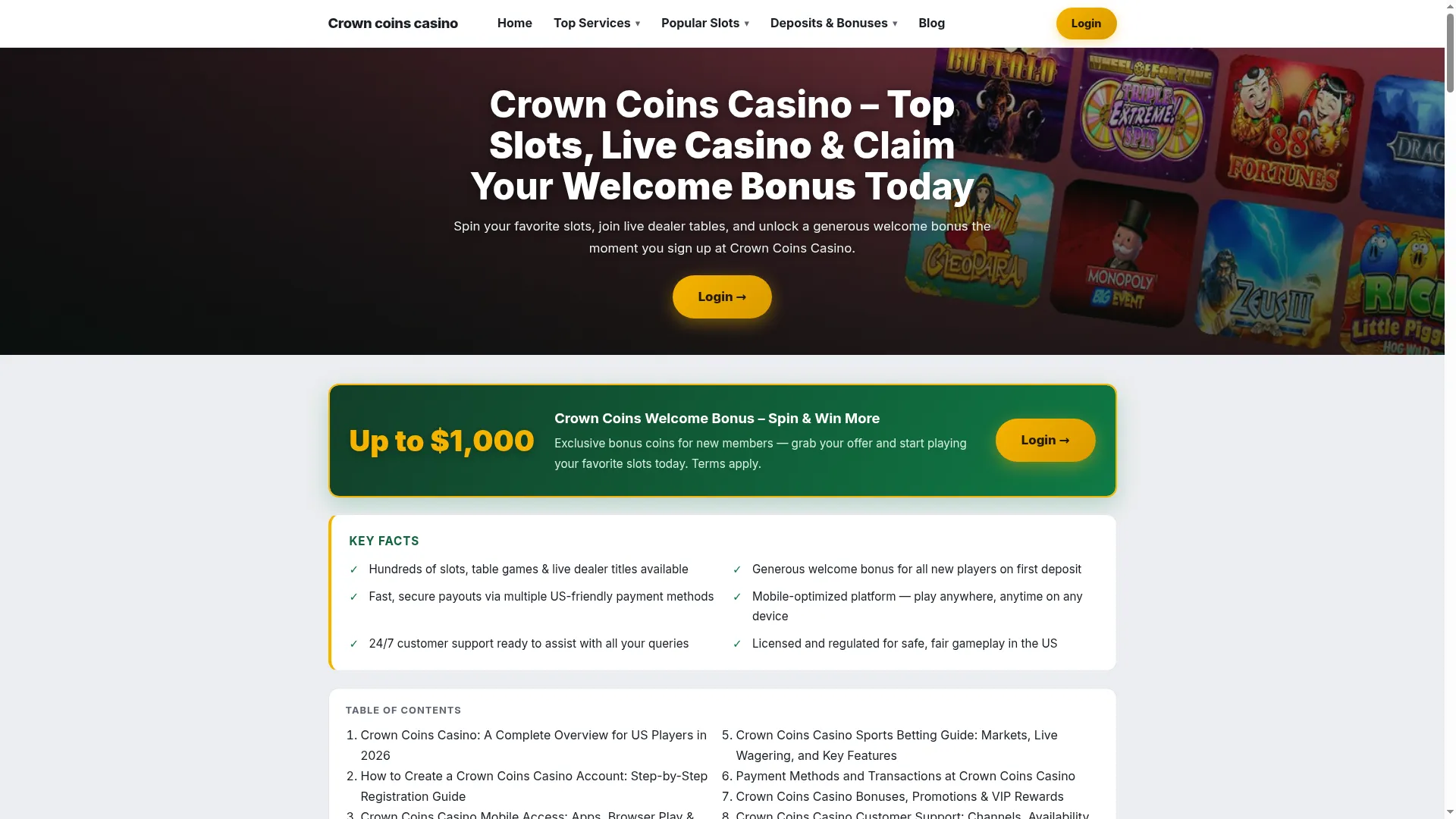 Crowncoinscasi.com