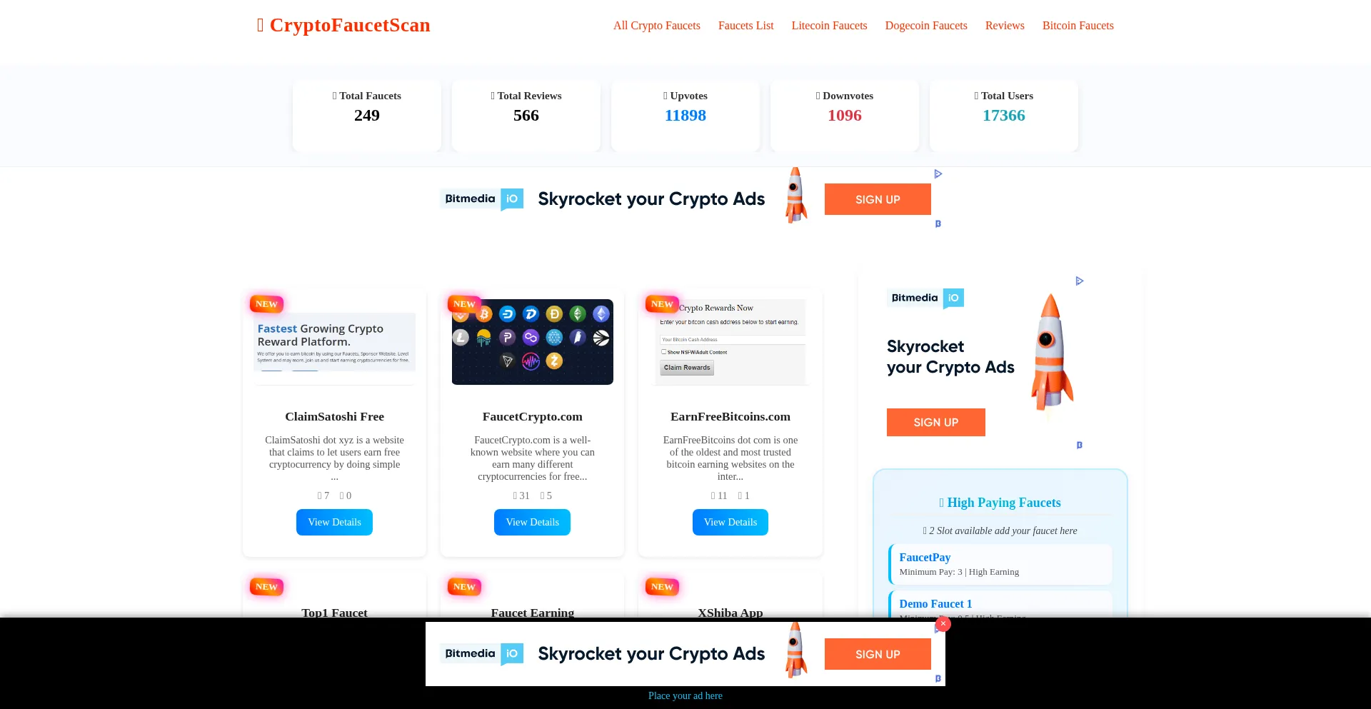 Cryptofaucetscan.com