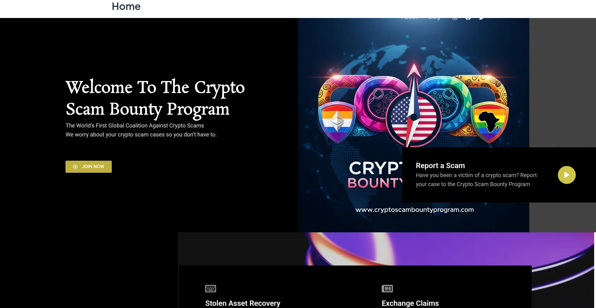 Cryptoscambountyprogram.com é Seguro e Confiável?