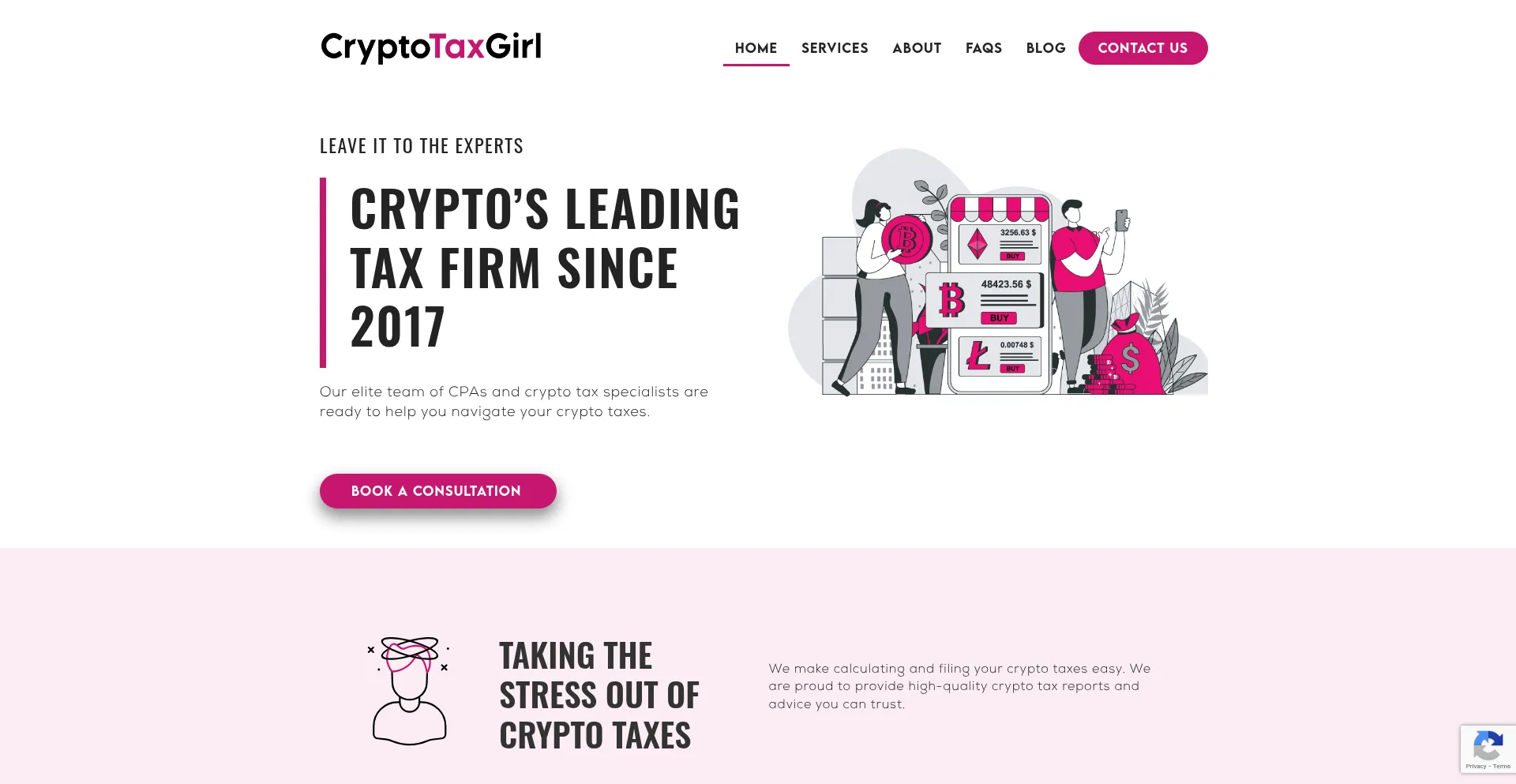 Cryptotaxgirl.com Screenshot