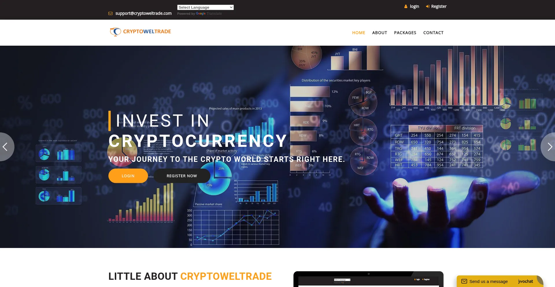 Cryptoweltrade.com Screenshot