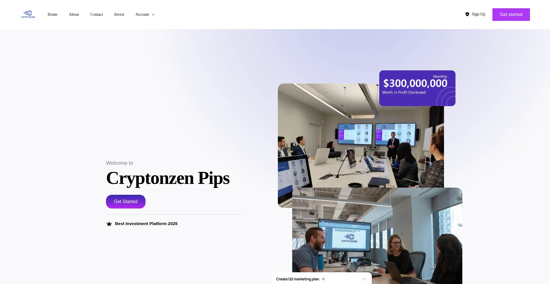 Cryptozenpips.com Screenshot