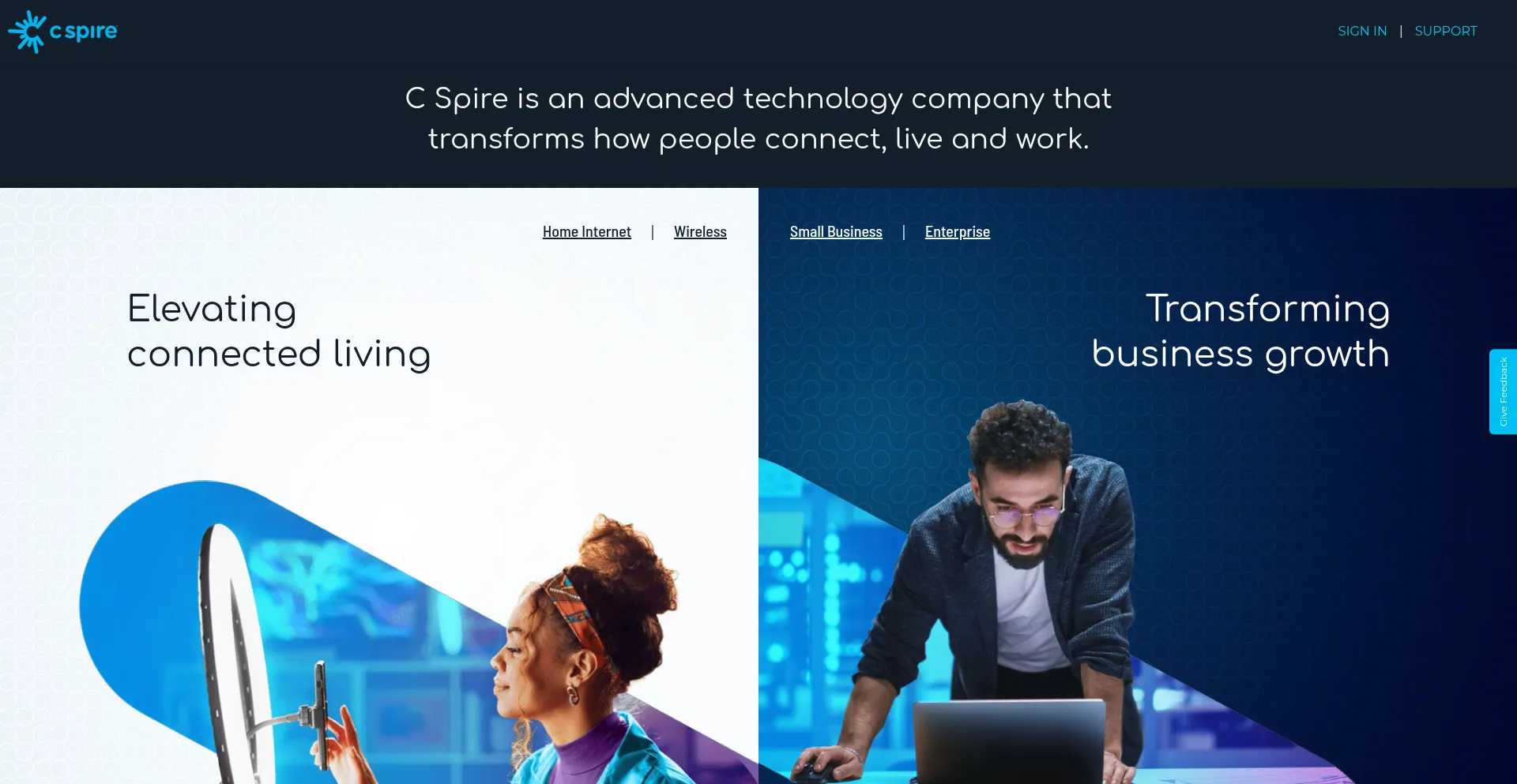 Cspire.com Screenshot