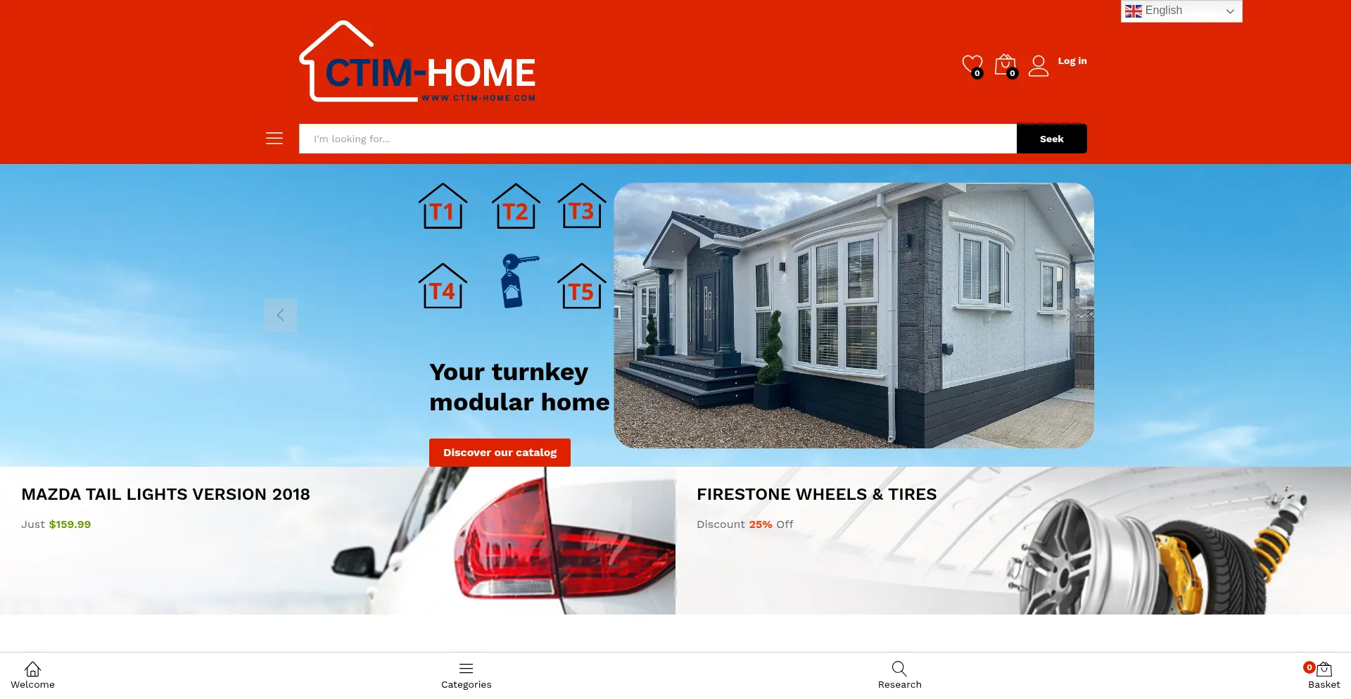 Website screenshot of Ctim-home.com