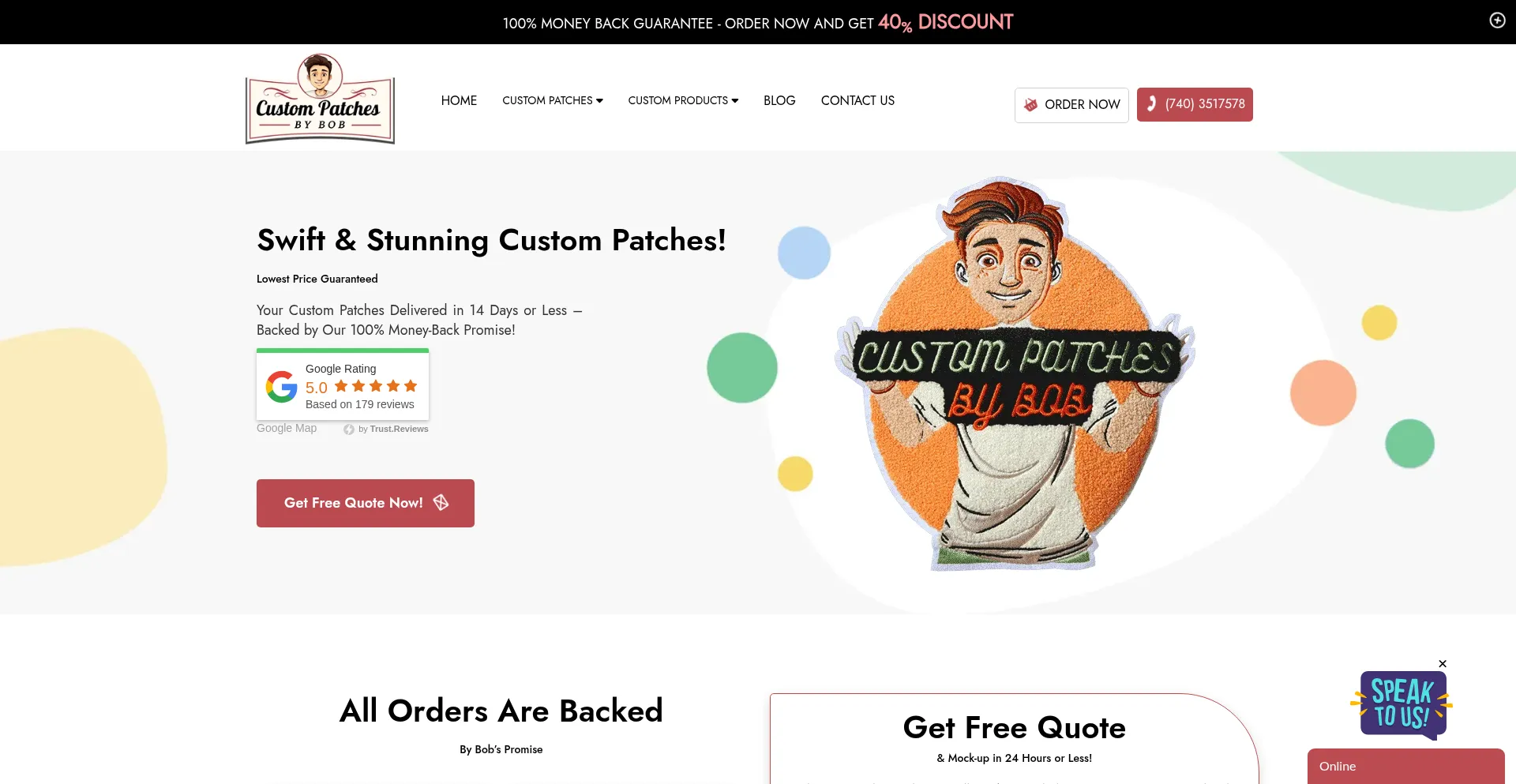 Custompatchesbybob.com é Seguro e Confiável?