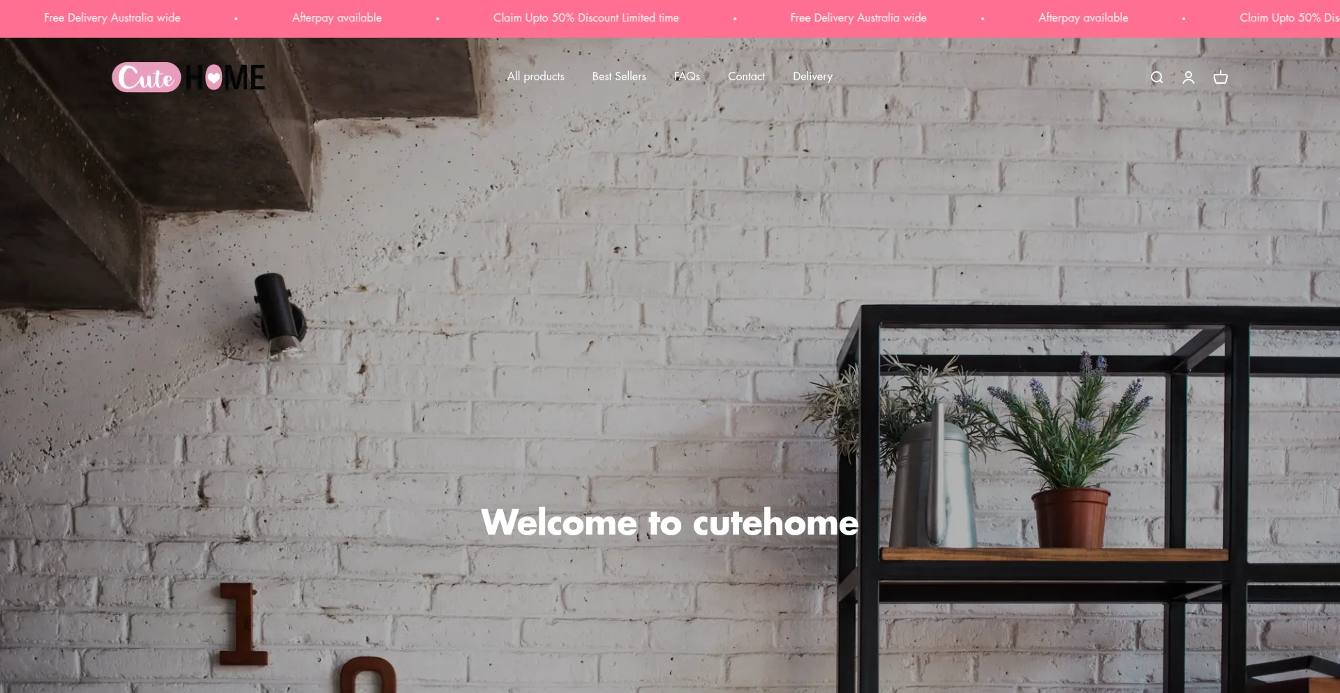 Website screenshot of Cutehomeaustralia.com