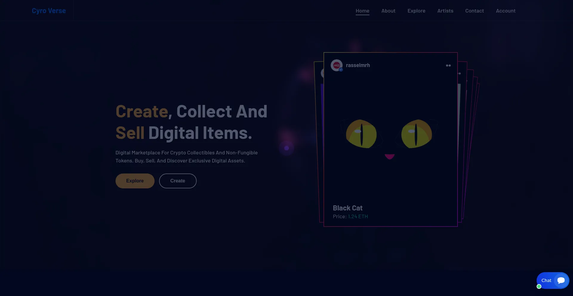 Website screenshot of Cyroverse.org
