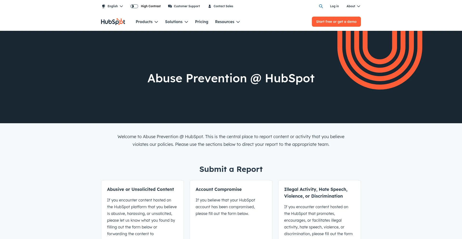 Website screenshot of D2p54404.na1.hs-sales-engage.com