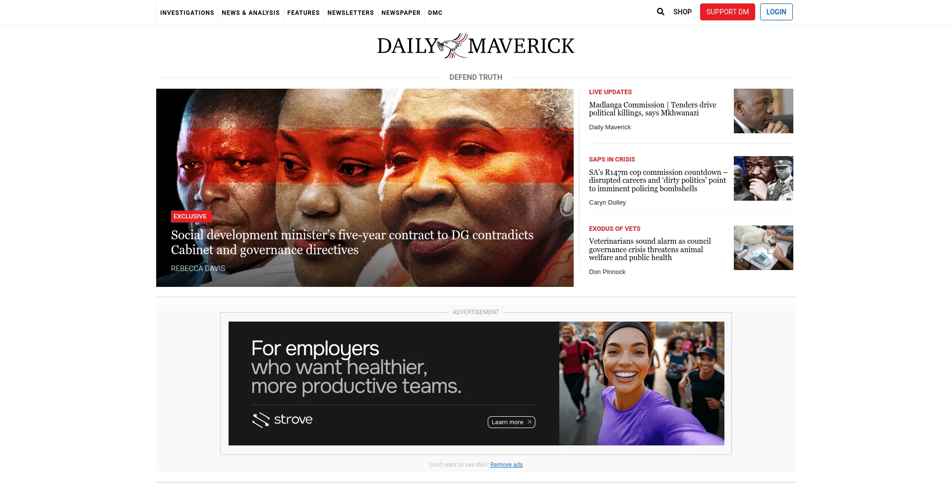 Dailymaverick.co.za é Seguro e Confiável?