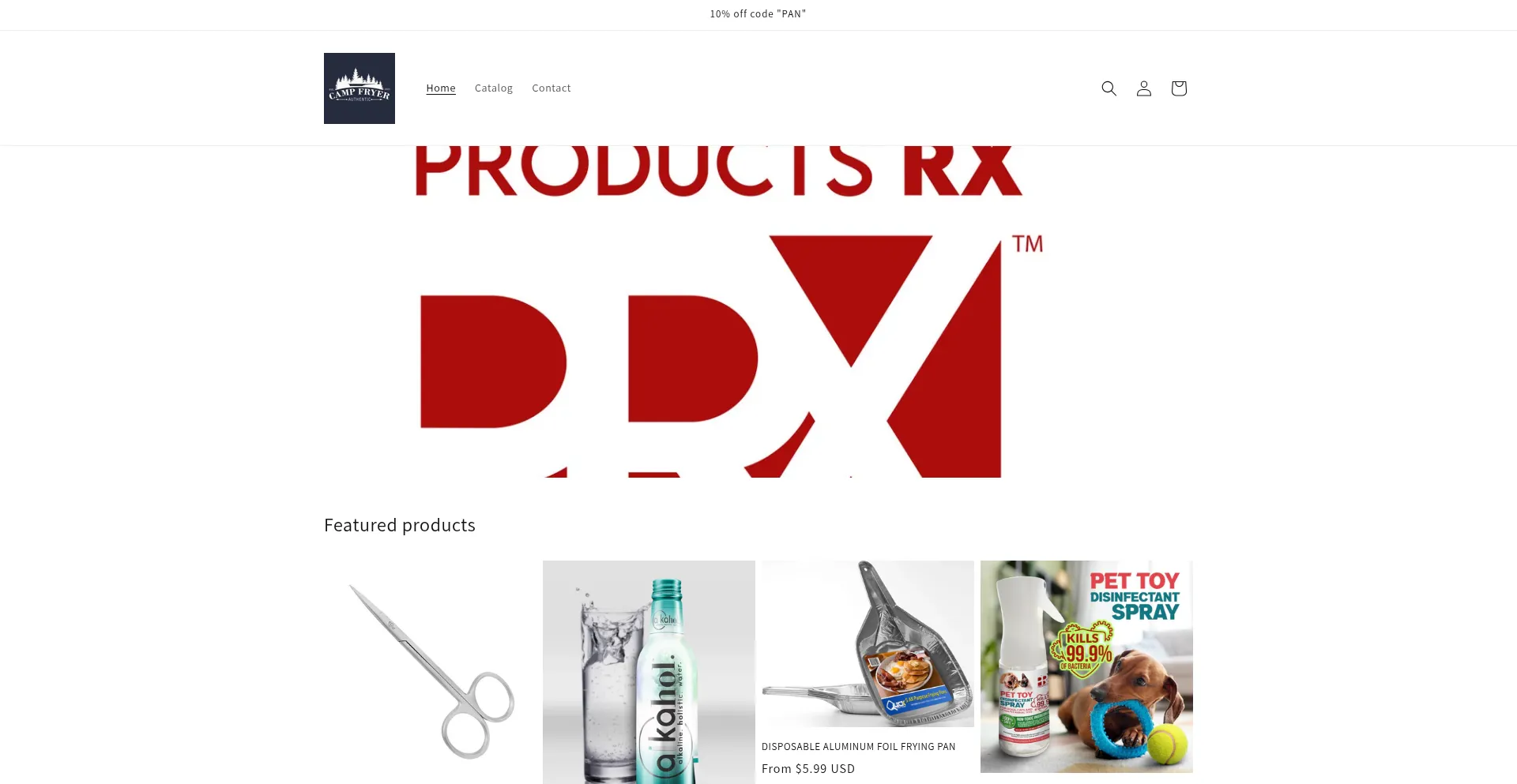 Website screenshot of Dailyproductsrx.com