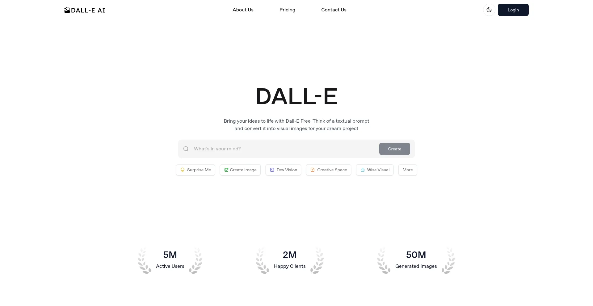 Website screenshot of Dall-efree.com