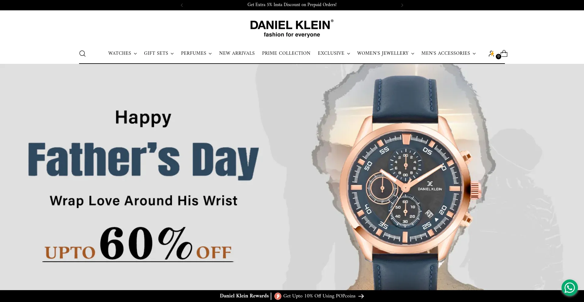 Website screenshot of Danielklein.in