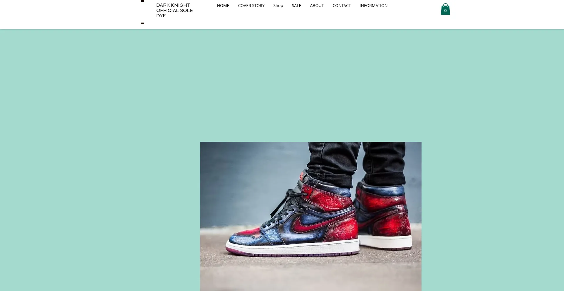 Website screenshot of Darkknightofficialsoledye.com