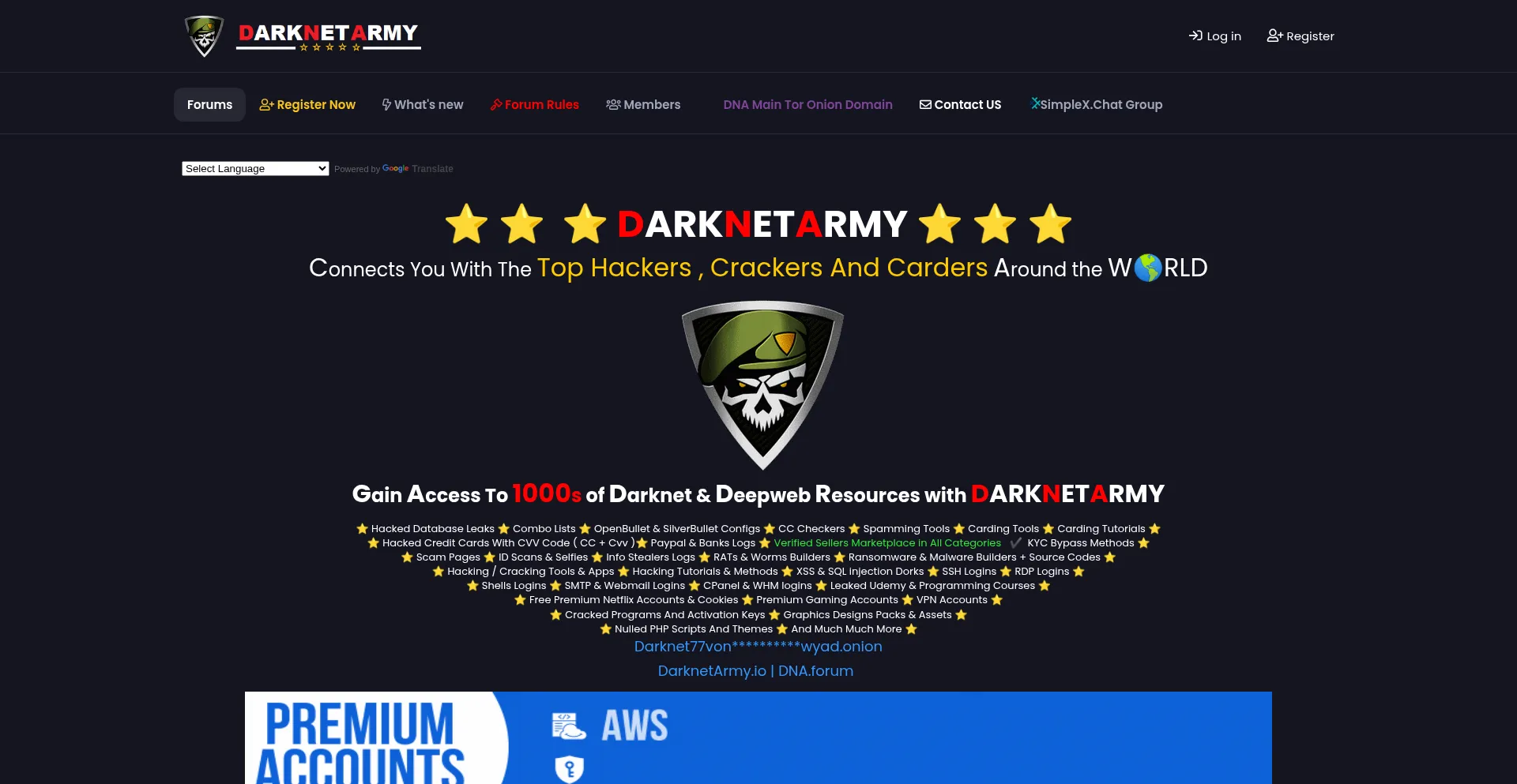 Darknetarmy.io