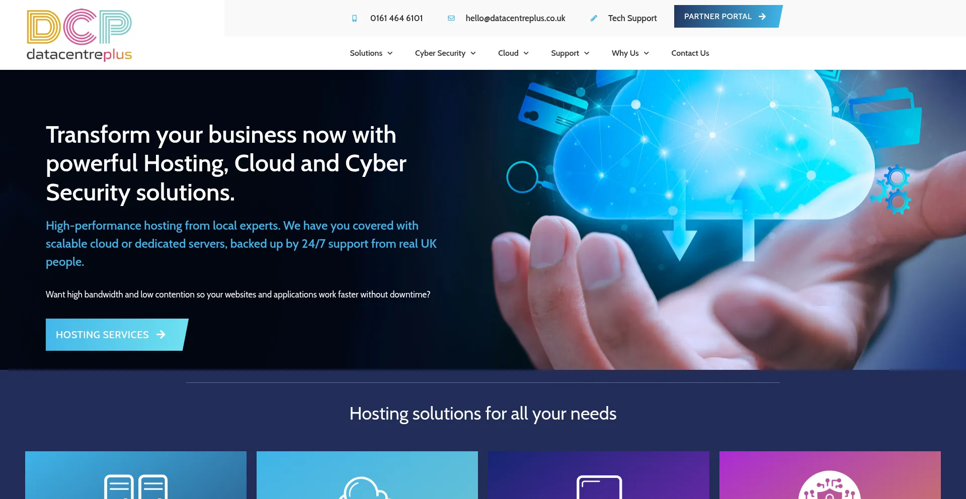 Datacentreplus.co.uk Screenshot