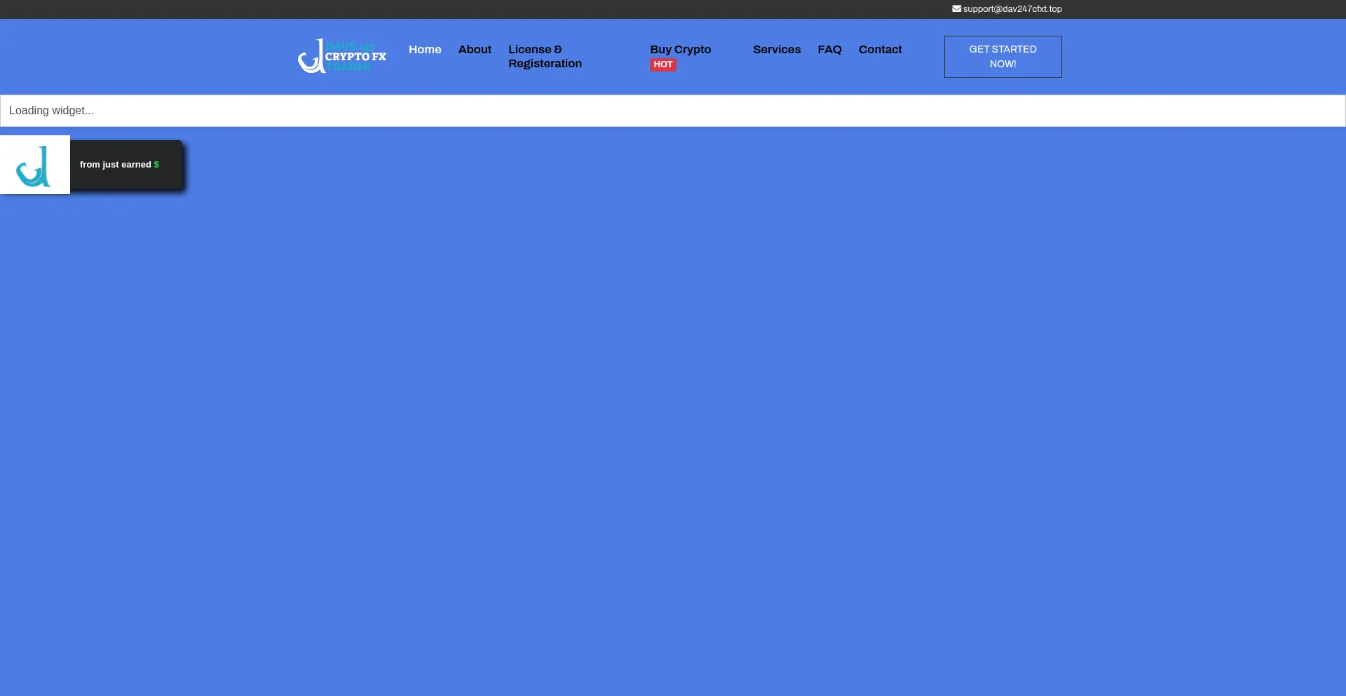 Website screenshot of Dav247cfxt.top