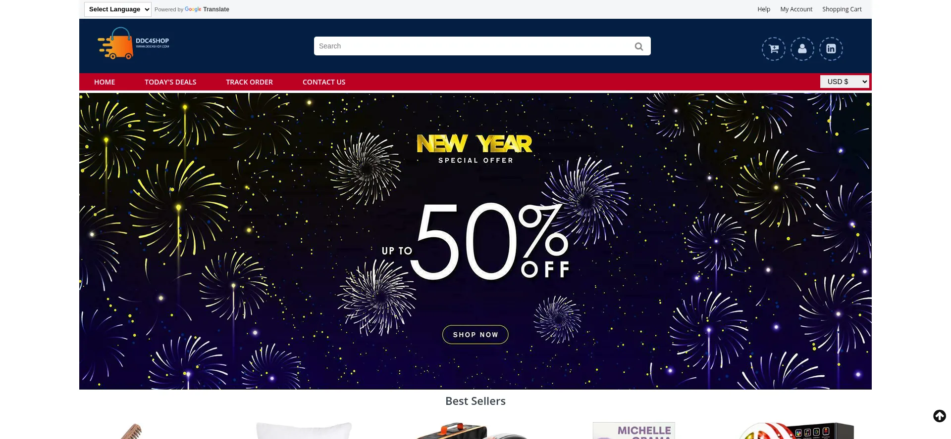 Website screenshot of Ddc4shop.com