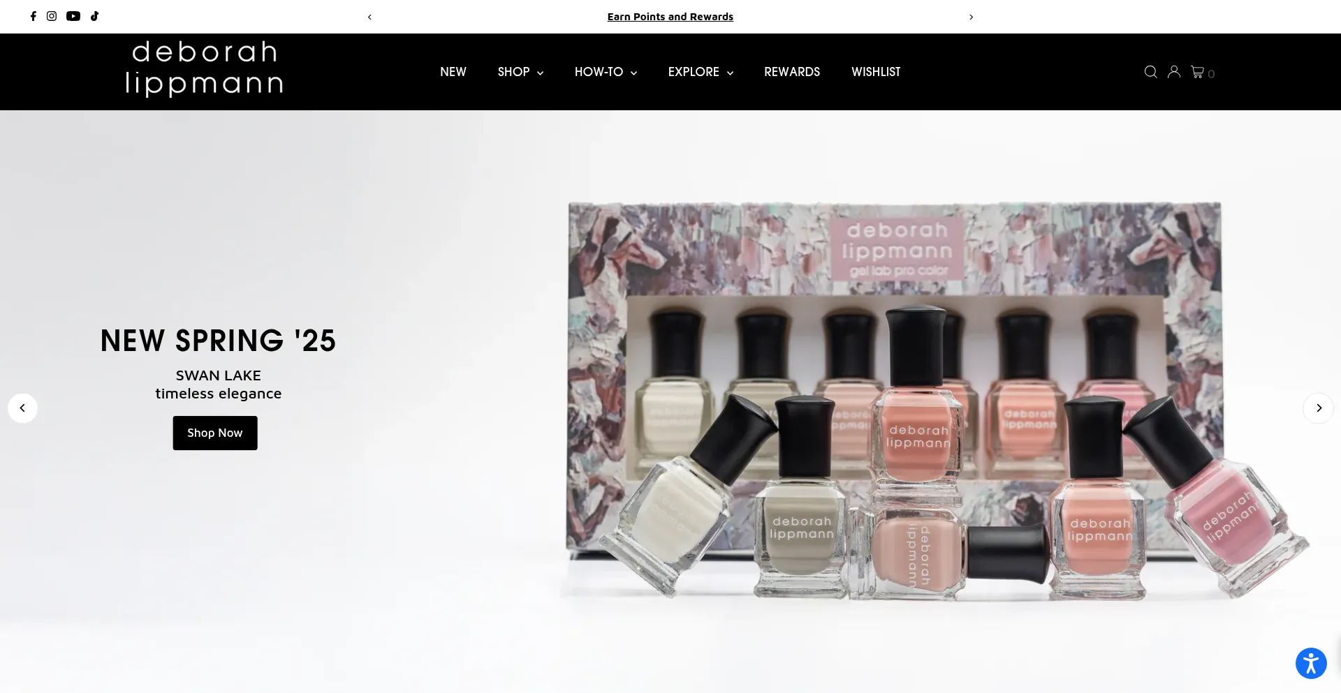Website screenshot of Deborahlippmann.com