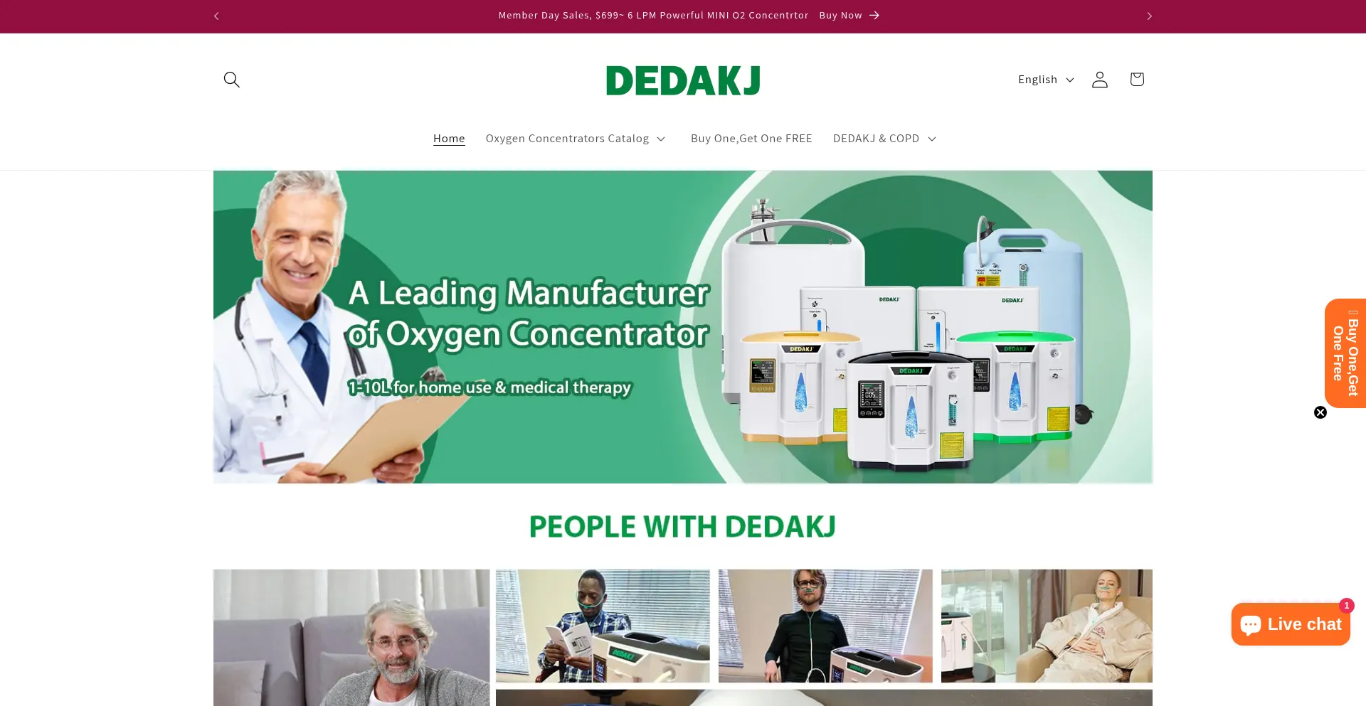 Dedakjoxygenconcentrators.com