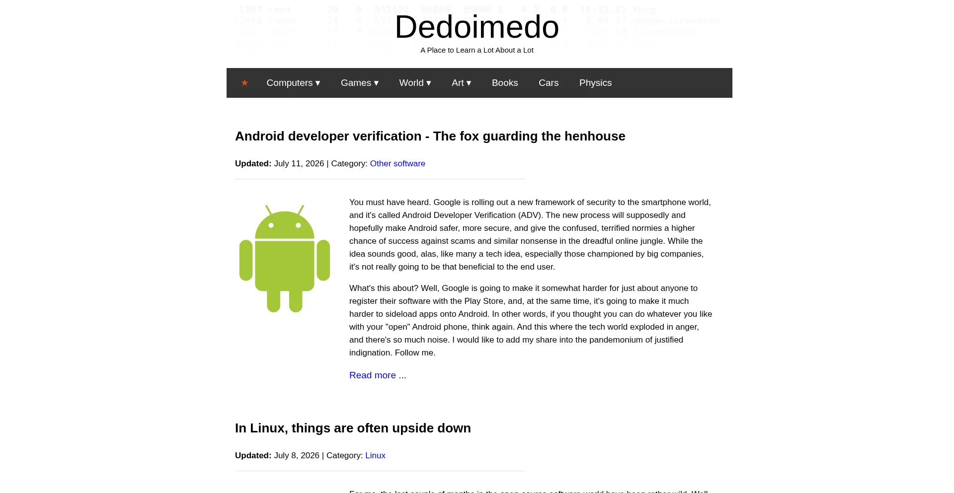 Dedoimedo.com