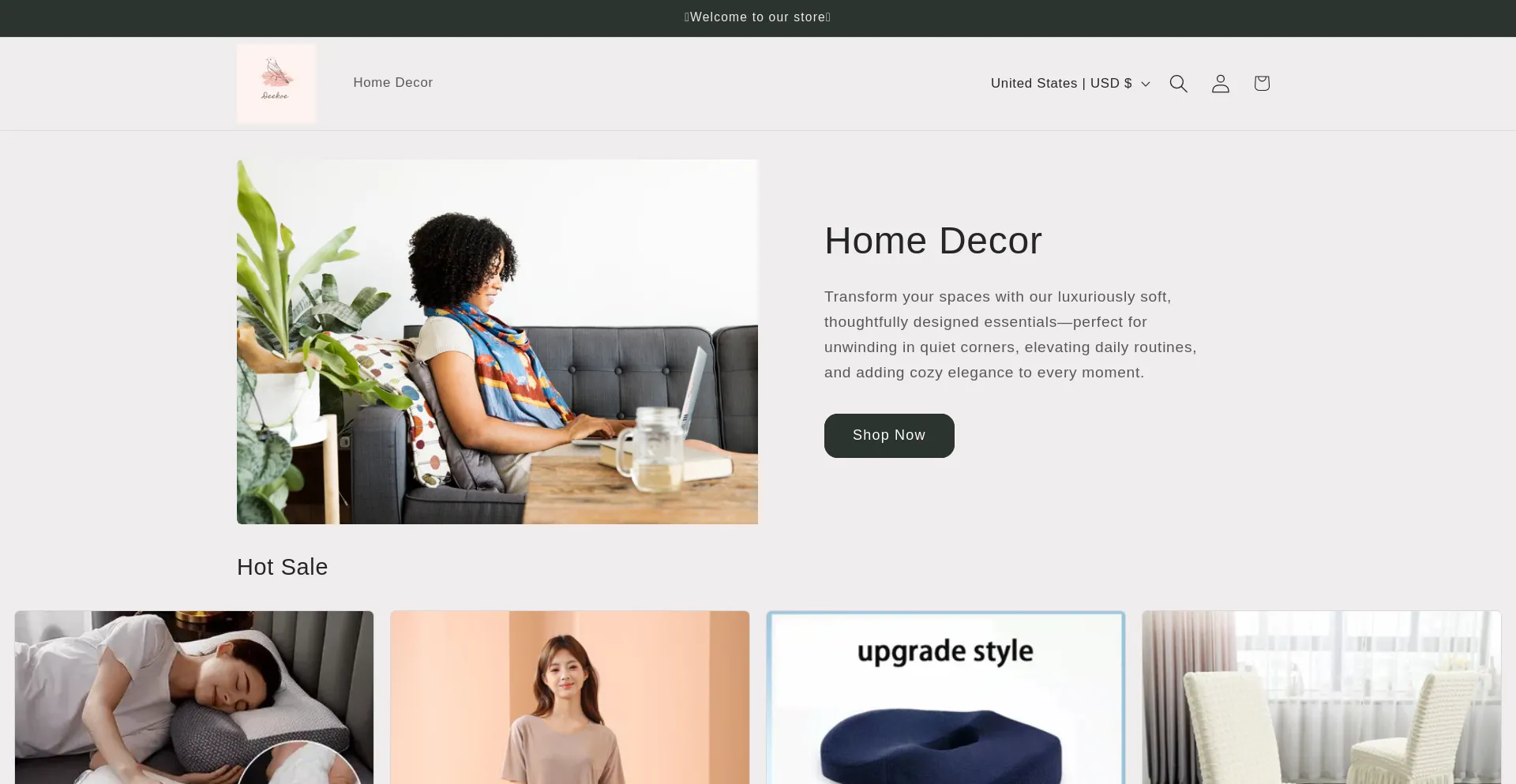 Website screenshot of Deekoe.com