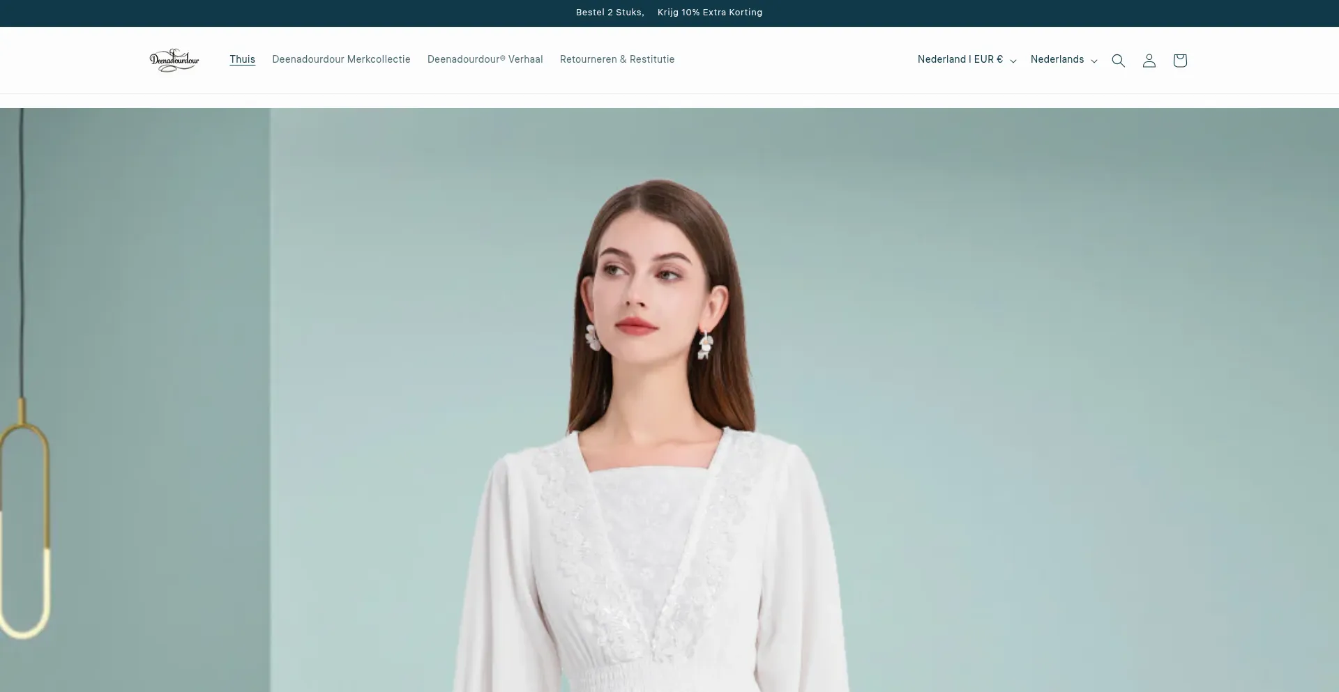 Website screenshot of Deenadourdour.com