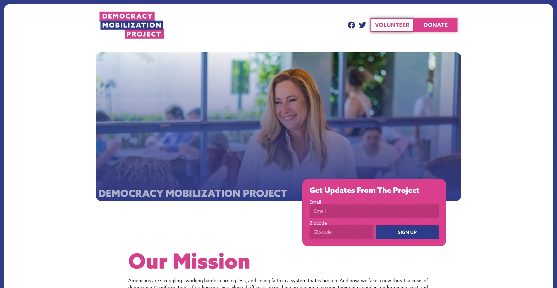 Dem-mp.org Screenshot