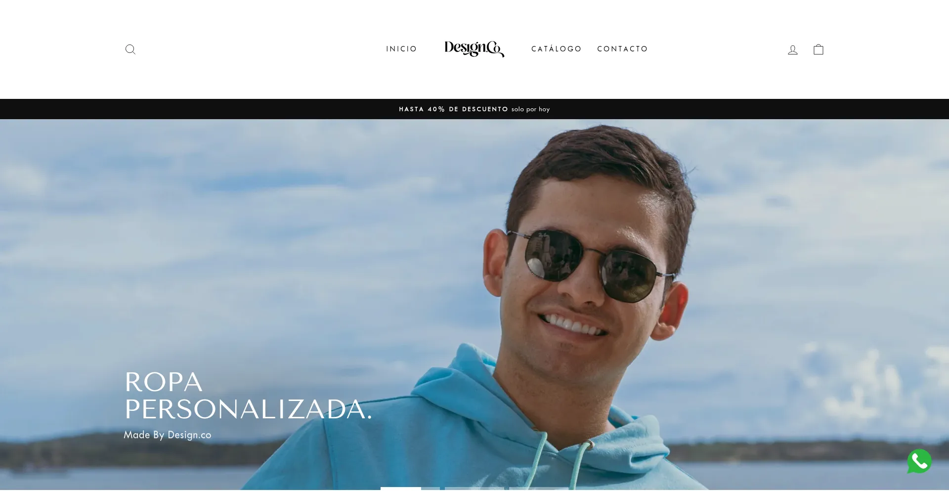 Website screenshot of Design7.co