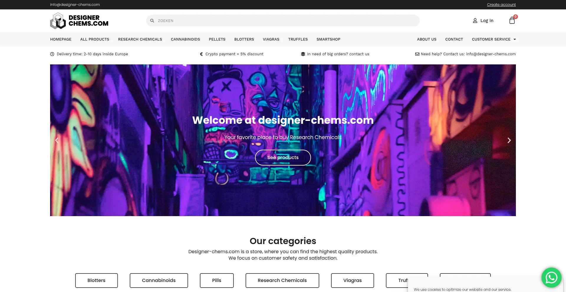 Designer-chems.com Screenshot