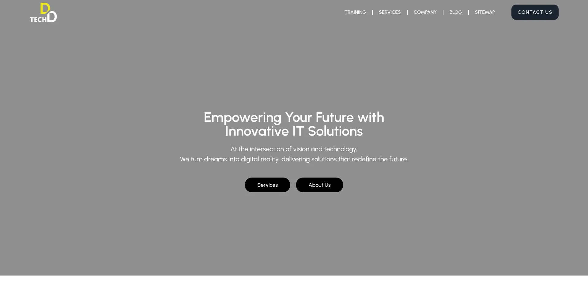 Website screenshot of Destinydigitaltech.com