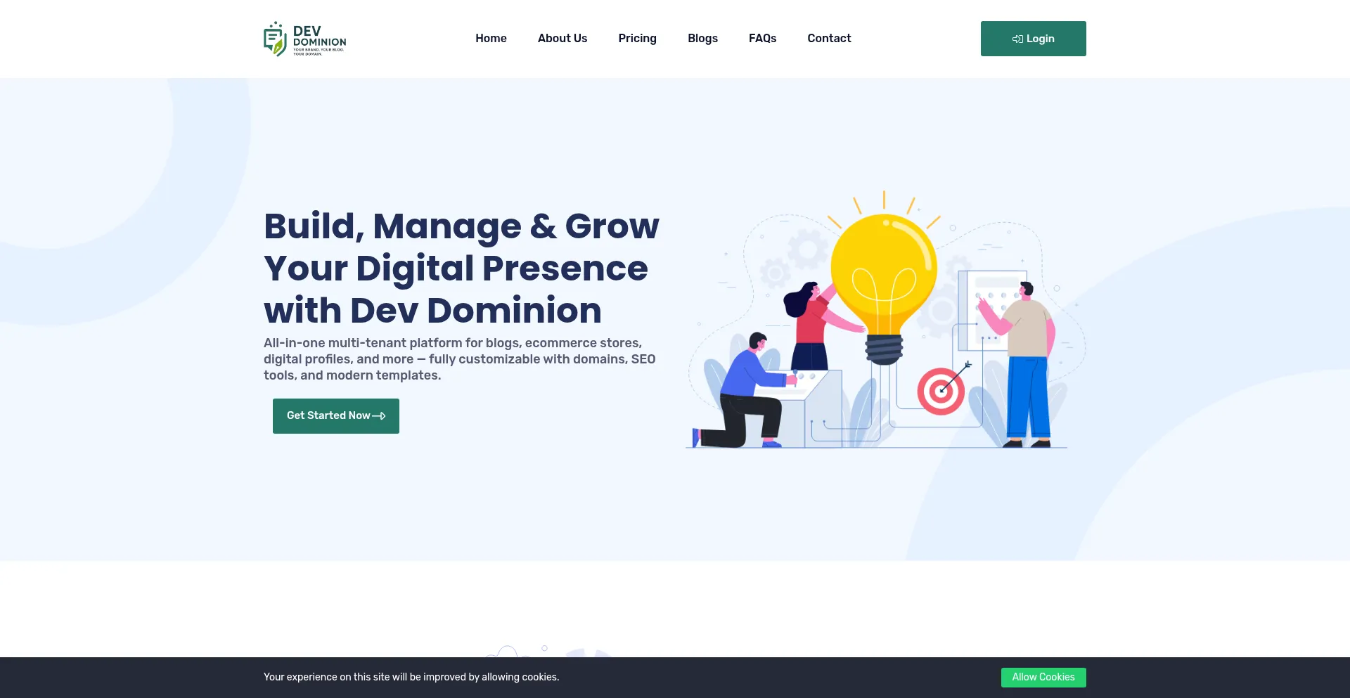 Devdominion.com Screenshot