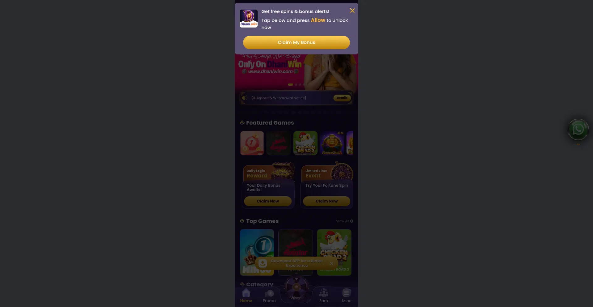 Dhaniwin7.com