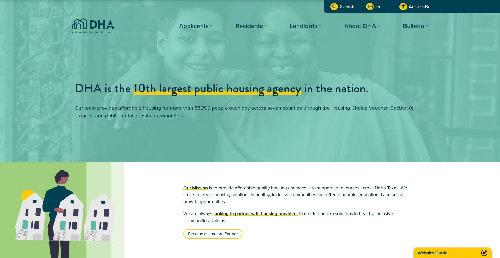 Website screenshot of Dhantx.com