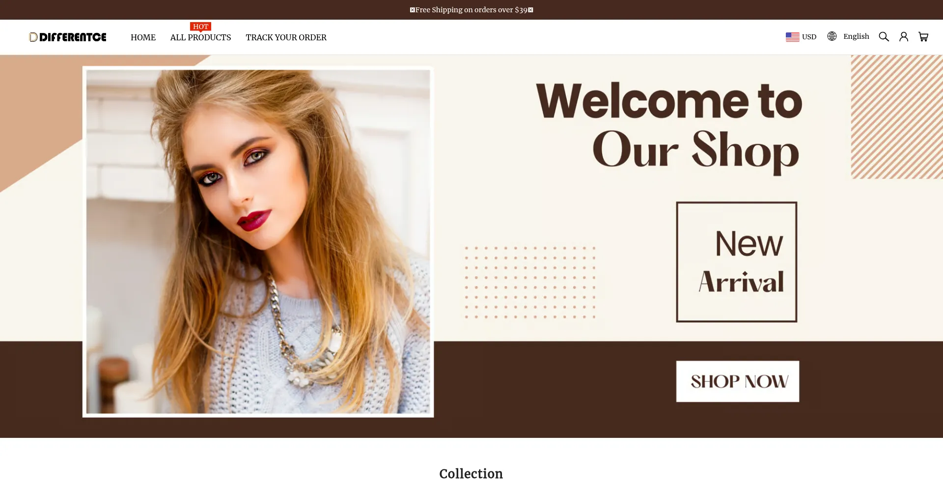 Website screenshot of Differentce.com