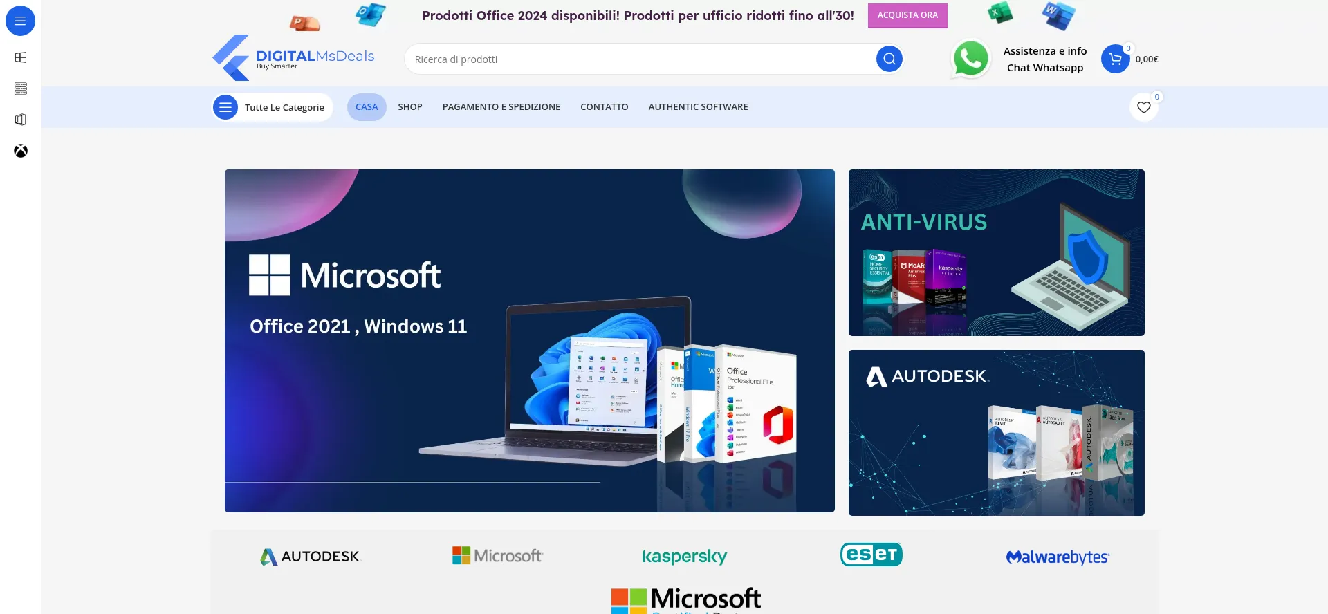 Website screenshot of Digitalmsdeals.com