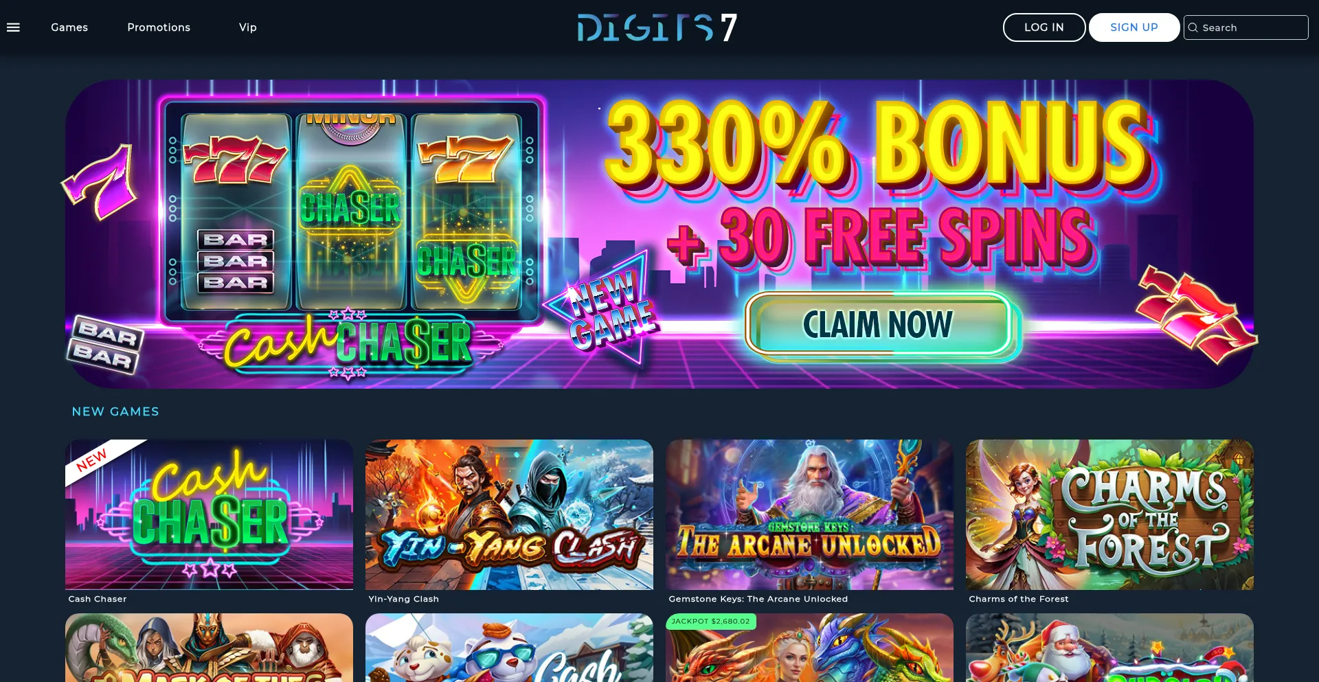 Website screenshot of Digitsseven.com