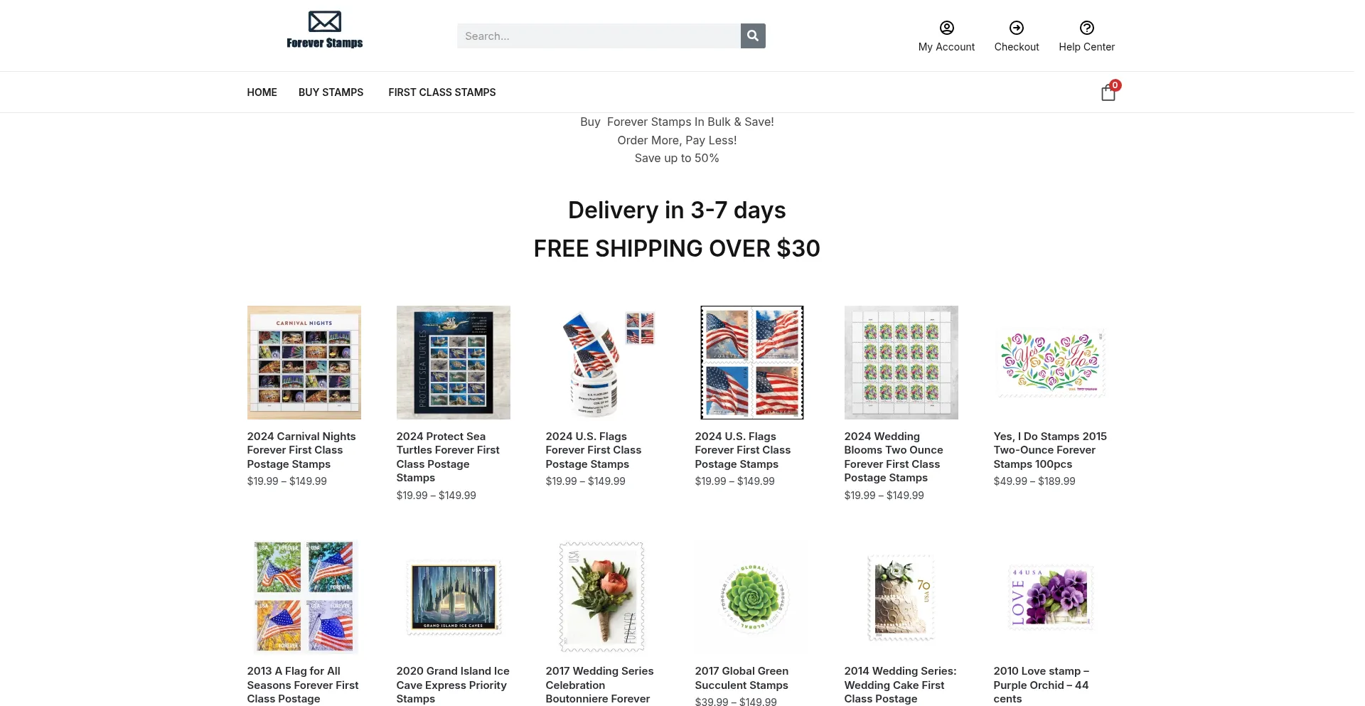 Website screenshot of Discountdealstamps.com