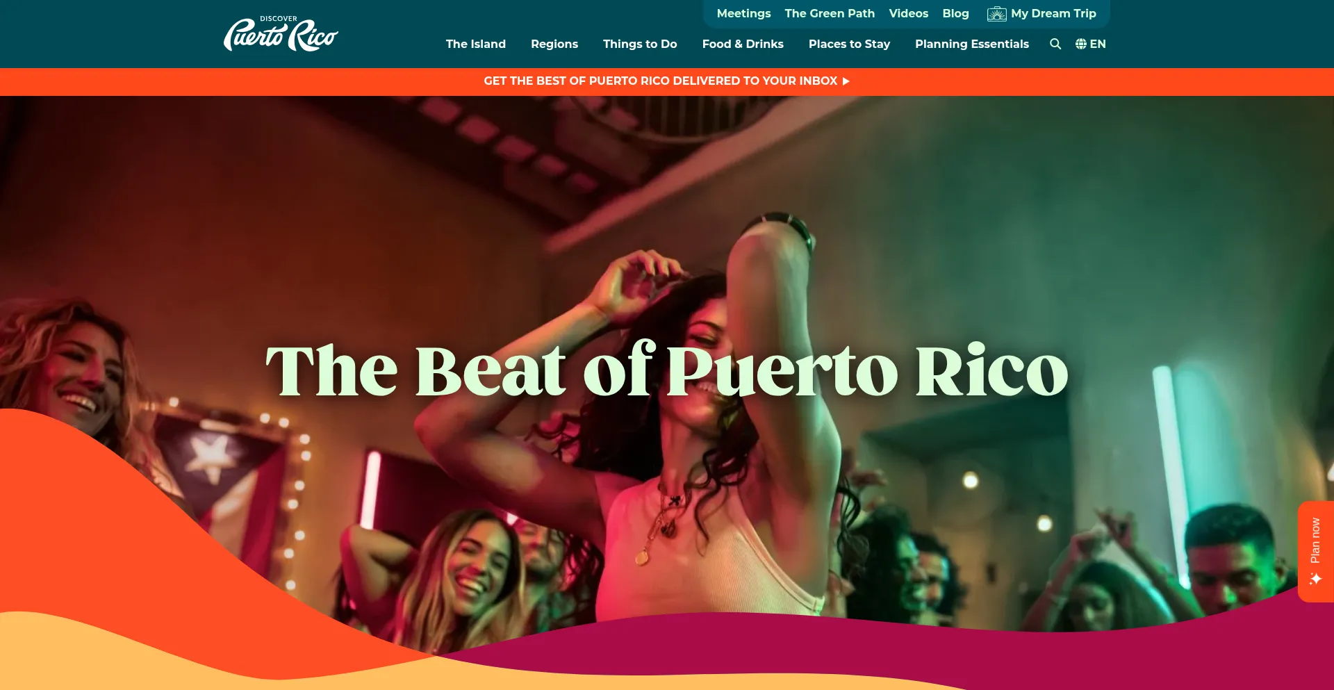 Website screenshot of Discoverpuertorico.com